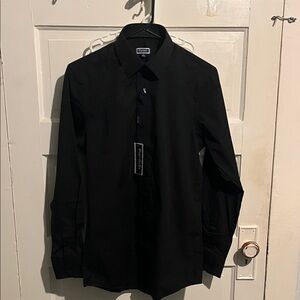 Portabella NY Men's Black Dress Shirt